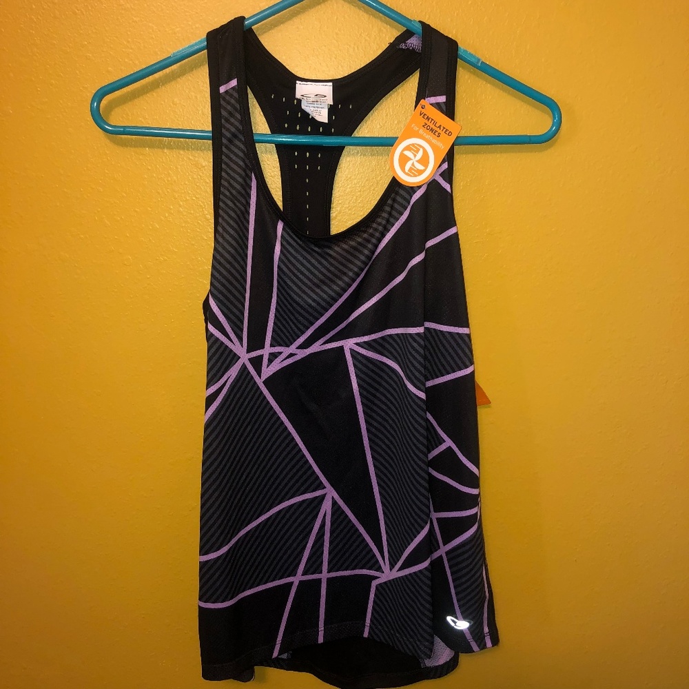 Champion Purple Black Geometric Tank Top, NWT